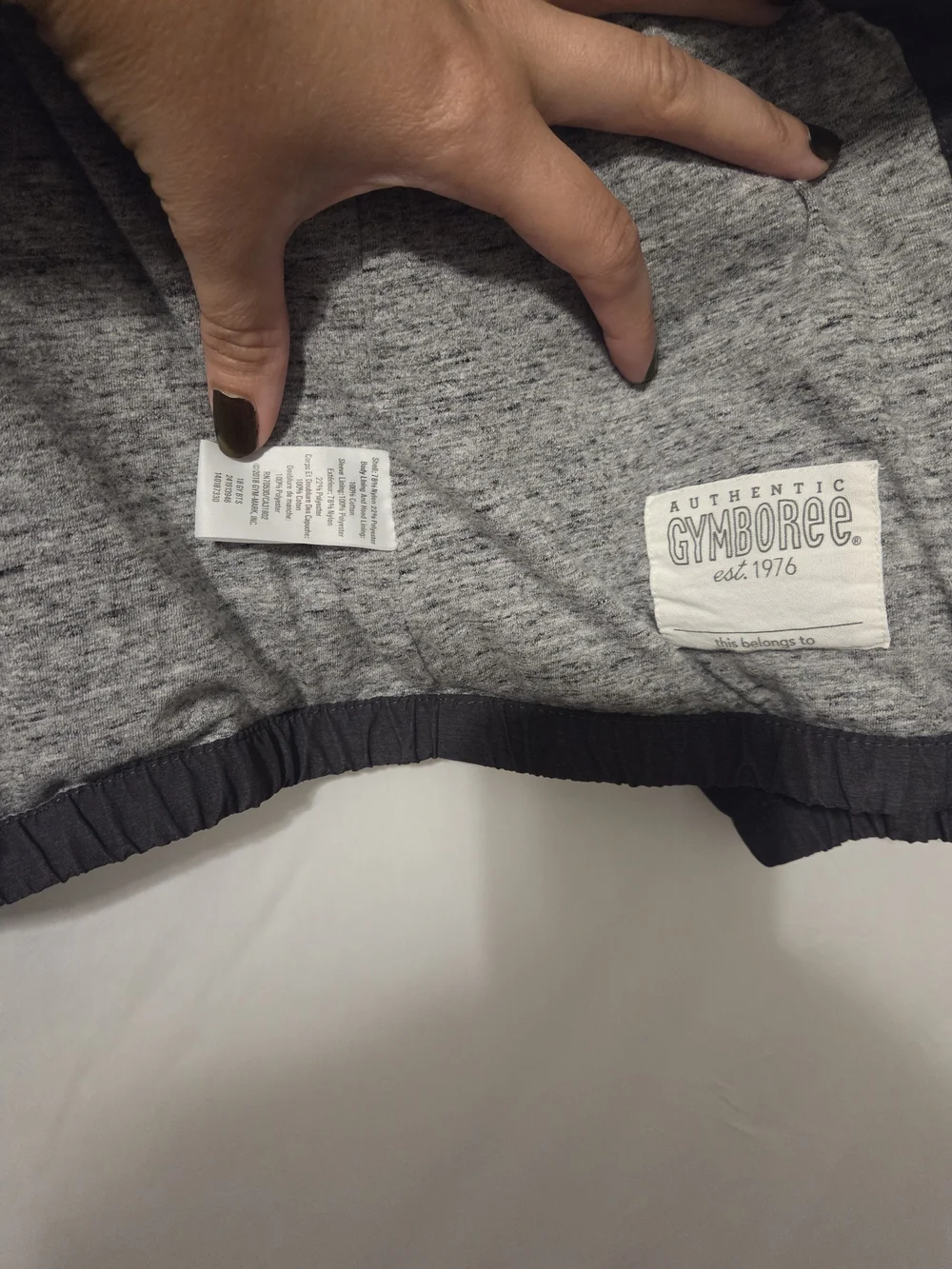 Gymboree Boys Black Hooded Windbreaker with Gray Lining
